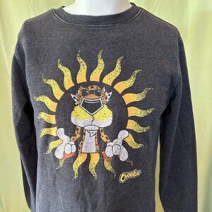 Cheetos Men's Gray Crewneck Sweater Size Small 2021 Mad Engine Cotton Polyester